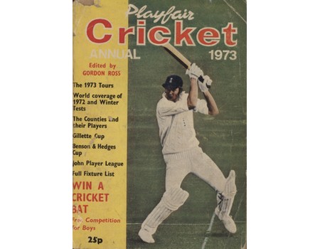 PLAYFAIR CRICKET ANNUAL 1973