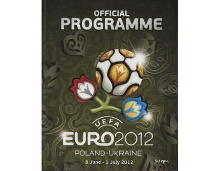 EURO 2012 (POLAND-UKRAINE) OFFICIAL TOURNAMENT PROGRAMME