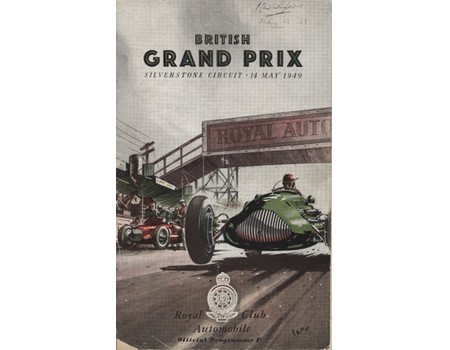 BRITISH GRAND PRIX 1949 OFICIAL PROGRAMME