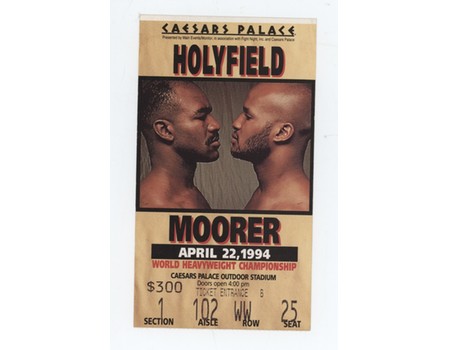 EVANDER HOLYFIELD V MICHAEL MOORER 1994 BOXING TICKET