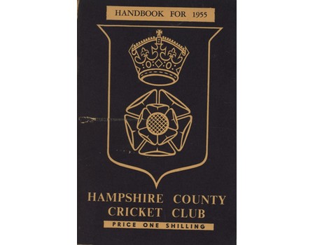 HAMPSHIRE COUNTY CRICKET CLUB ILLUSTRATED HANDBOOK 1955