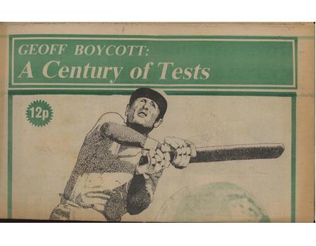 GEOFF BOYCOTT: A CENTURY OF TESTS - A YORKSHIRE EVENING POST SUPPLEMENT