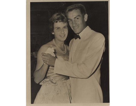 MARIA BUENO & ALEX OLMEDO 1959 (WIMBLEDON) TENNIS PHOTOGRAPH