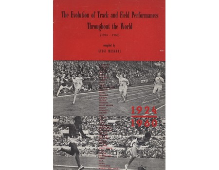 THE EVOLUTION OF TRACK AND FIELD PERFORMANCES THROUGHOUT THE WORLD (1924-1960)