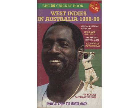 ABC CRICKET BOOK - WEST INDIES IN AUSTRALIA 1988-89