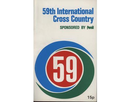 59TH INTERNATIONAL CROSS COUNTRY