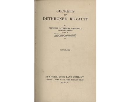 SECRETS OF DETHRONED ROYALTY