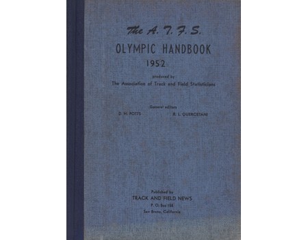 THE A.T.F.S. OLYMPIC HANDBOOK 1952