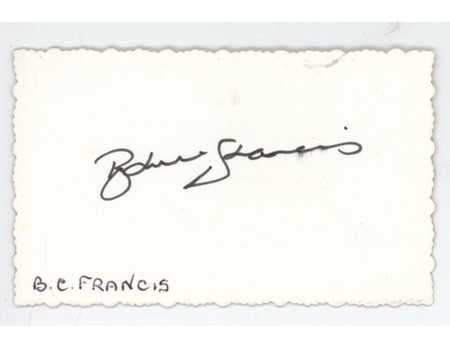 BRUCE FRANCIS (AUSTRALIA) CRICKET AUTOGRAPH