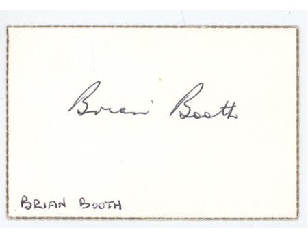 BRIAN BOOTH (AUSTRALIA) CRICKET AUTOGRAPH