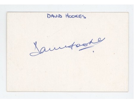 DAVID HOOKES (AUSTRALIA) CRICKET AUTOGRAPH