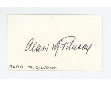 ALAN MCGILVRAY (NEW SOUTH WALES) CRICKET AUTOGRAPH