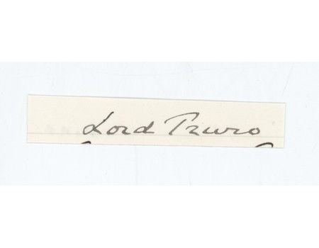 LORD TRURO (MCC) CRICKET AUTOGRAPH