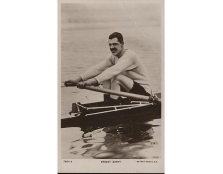 ERNEST BARRY ROWING POSTCARD