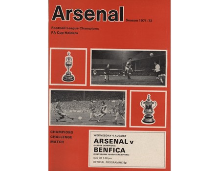 ARSENAL 1971-72 BOUND SET OF HOME FOOTBALL PROGRAMMES