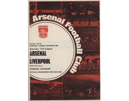 ARSENAL 1968-69 BOUND SET OF HOME FOOTBALL PROGRAMMES