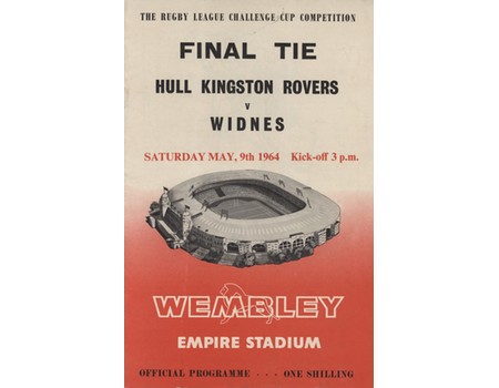 HULL KINGSTON ROVERS V WIDNES 1964 (CHALLENGE CUP FINAL) PROGRAMME