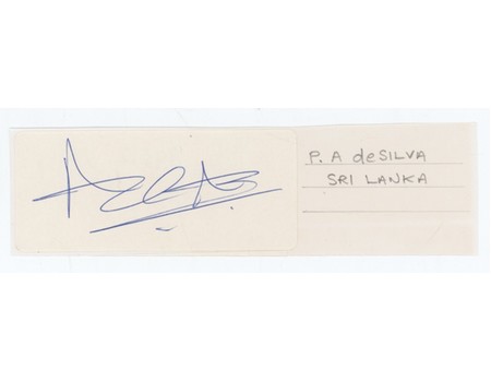 ARAVINDA  DE SILVA (SRI LANKA) CRICKET AUTOGRAPH