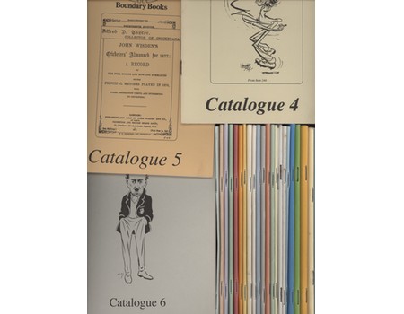 BOUNDARY BOOKS CRICKET CATALOGUES (VOLS. 3-29)