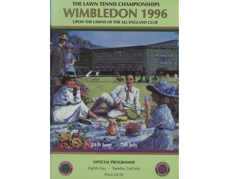 WIMBLEDON CHAMPIONSHIPS 1996 TENNIS PROGRAMME