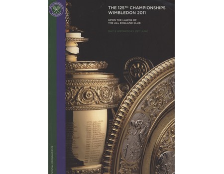 WIMBLEDON CHAMPIONSHIPS 2011 TENNIS PROGRAMME