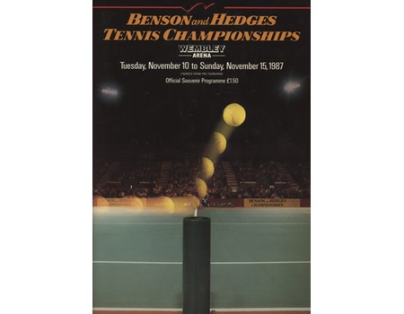 BENSON & HEDGES TENNIS CHAMPIONSHIPS 1987 (WEMBLEY ARENA) OFFICIAL PROGRAMME