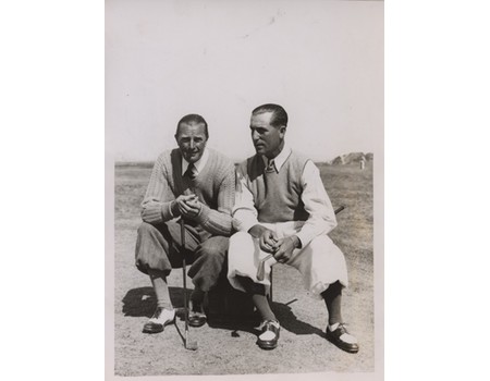 AUBREY BOOMER & AUGUSTE BOYER 1933 (OPEN GOLF CHAMPIONSHIP, ST. ANDREWS) GOLF PHOTOGRAPH