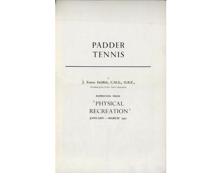 PADDER TENNIS