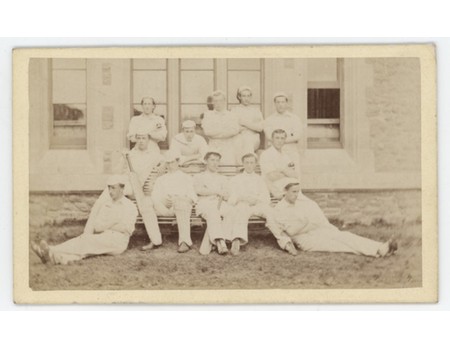 CHARTERHOUSE CRICKET XI 1880 CARTE DE VISITE PHOTOGRAPH