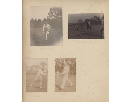 EIGHT ORIGINAL PHOTOGRAPHS OF VICTORIAN CRICKETERS INCLUDING E.J.C. STUDD, E.G. WYNYARD (HAMPSHIRE) ETC.