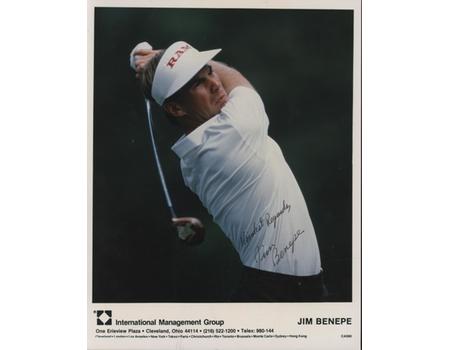 JIM BENEPE SIGNED GOLF PHOTOGRAPH