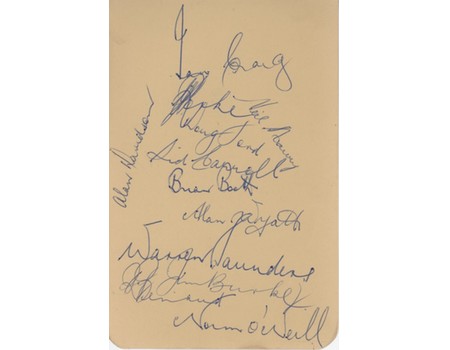 NEW SOUTH WALES 1958-59 CRICKET AUTOGRAPHS