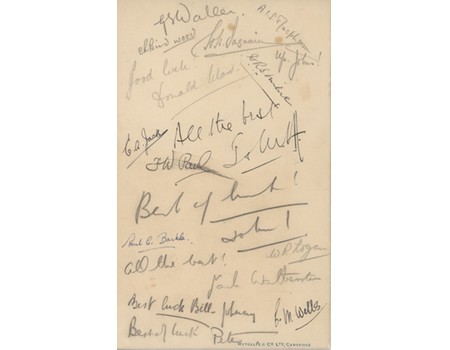 CAMBRIDGE UNIVERSITY V EDINBURGH UNIVERSITY 1931 SIGNED RUGBY UNION MENU