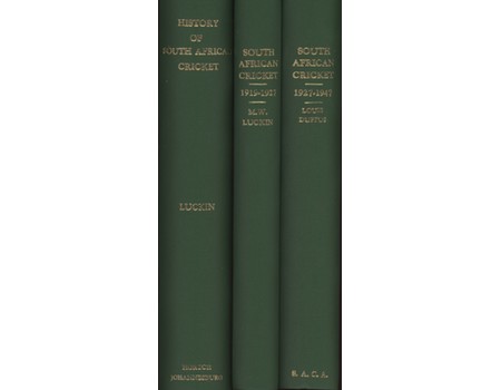 THE HISTORY OF SOUTH AFRICAN CRICKET (3 VOLUMES)