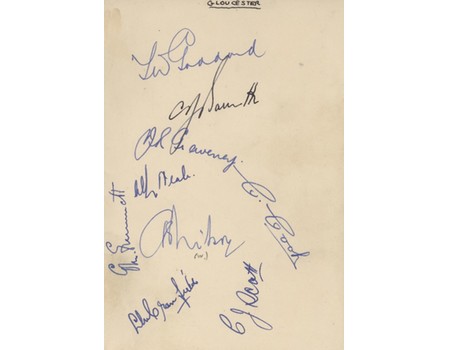 GLOUCESTERSHIRE 1946 CRICKET AUTOGRAPHS