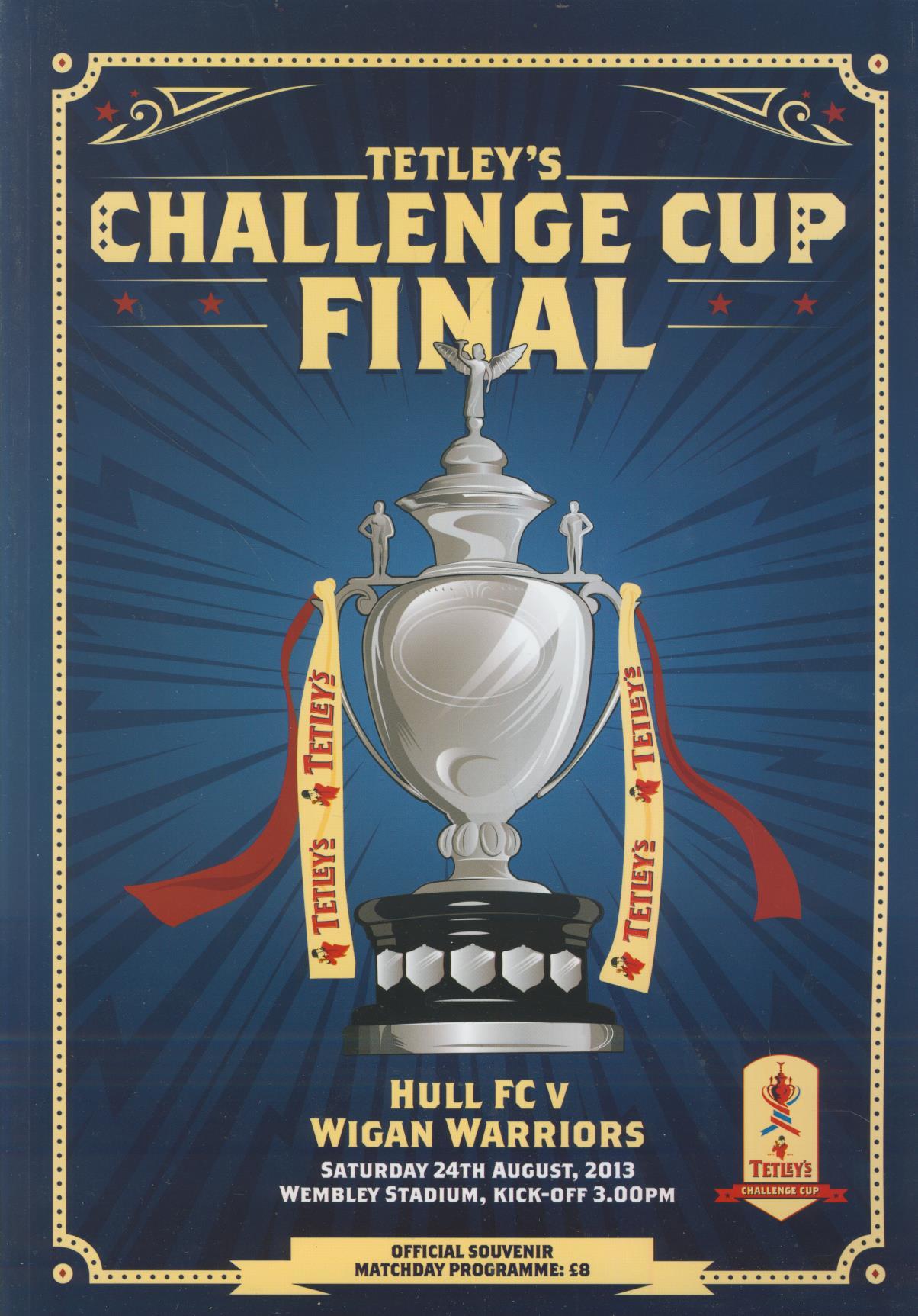 Hull Fc V Wigan Warriors 2013 Challenge Cup Final Rugby League Programme