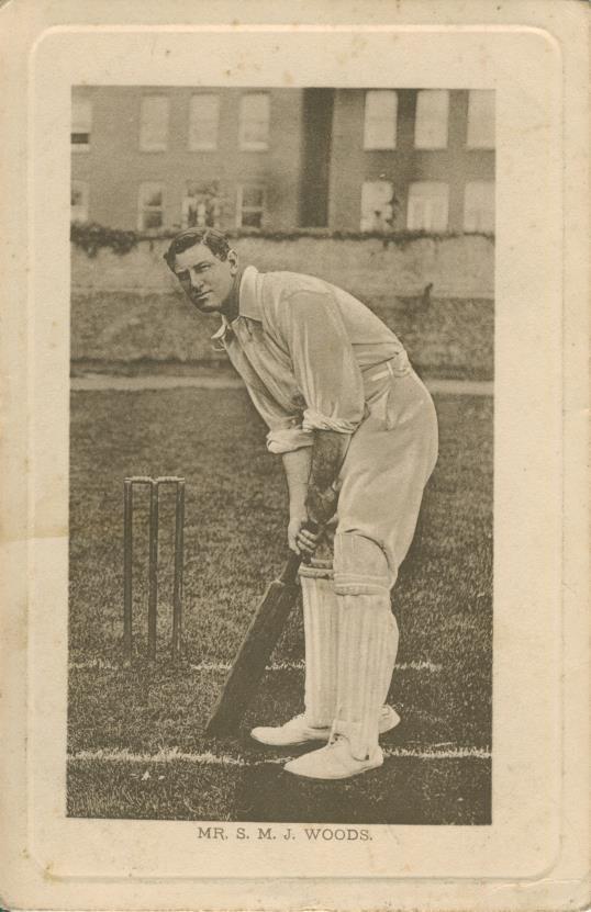 SAMMY WOODS (ENGLAND, AUSTRALIA & SOMERSET) CRICKET POSTCARD ...