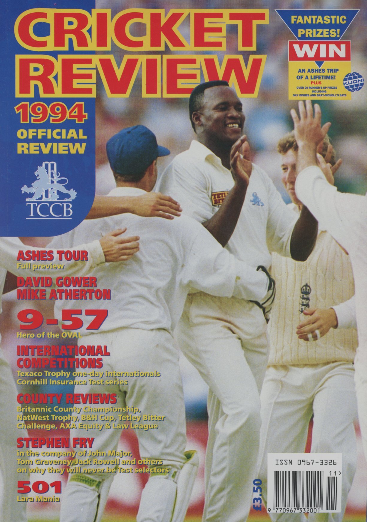 CRICKET REVIEW - 1994 OFFICIAL REVIEW - Cricket Brochures & Booklets ...